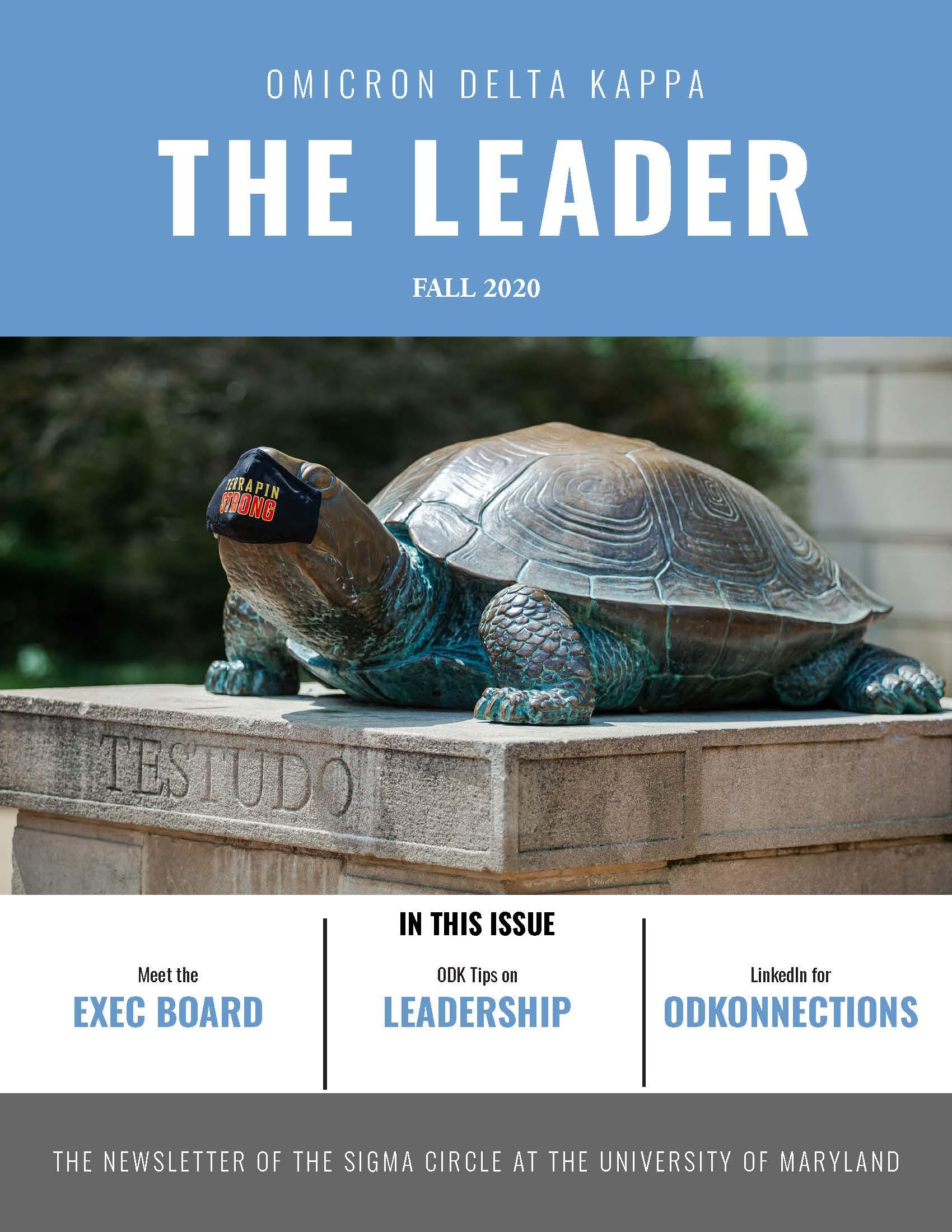 Front cover of Fall 2020 Newsletter