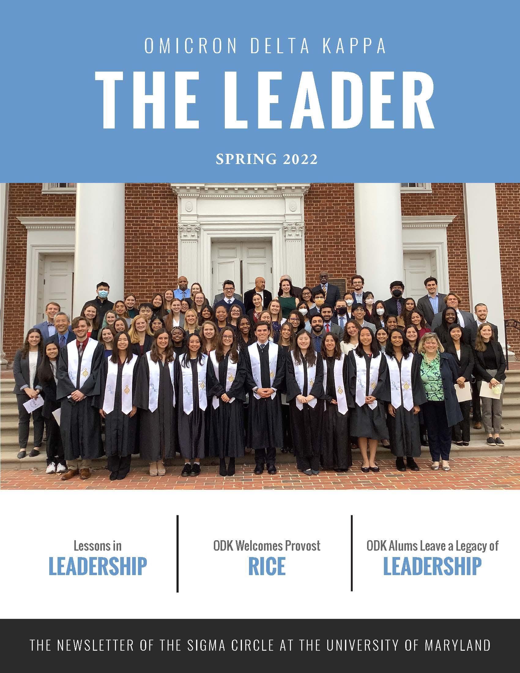 Front cover of Spring 2022 Newsletter