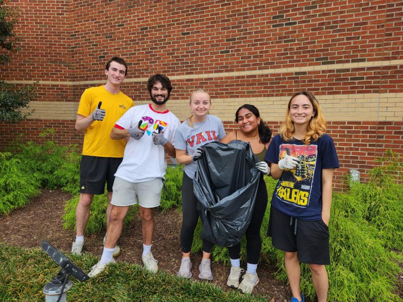 ODK Members helping to clear invasive weeds at The Clarice