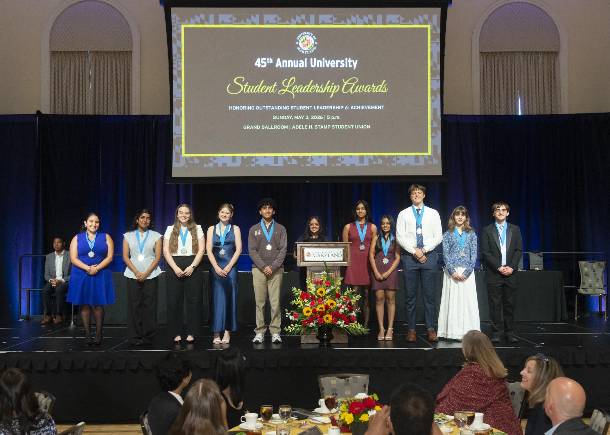 Photo of Top 10 Freshmen and ODK President